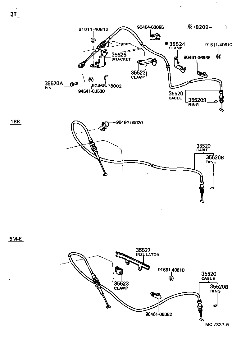 35520-24010 CABLE ASSY, THROTTLE product image