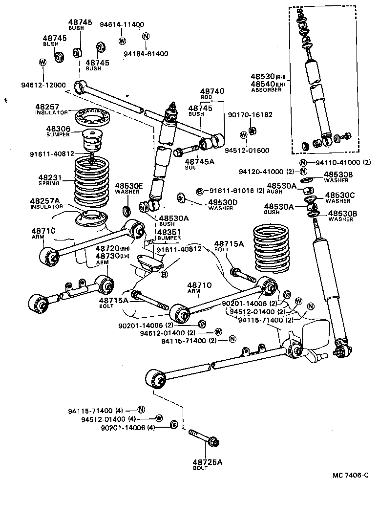 48231-22430 SPRING, COIL, REAR product image