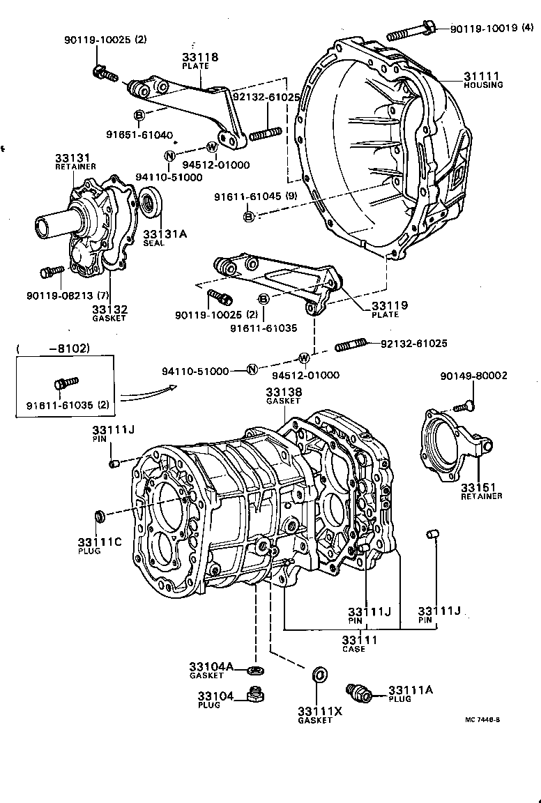 33119-22040 PLATE, STIFFENER, LH(MTM) product image