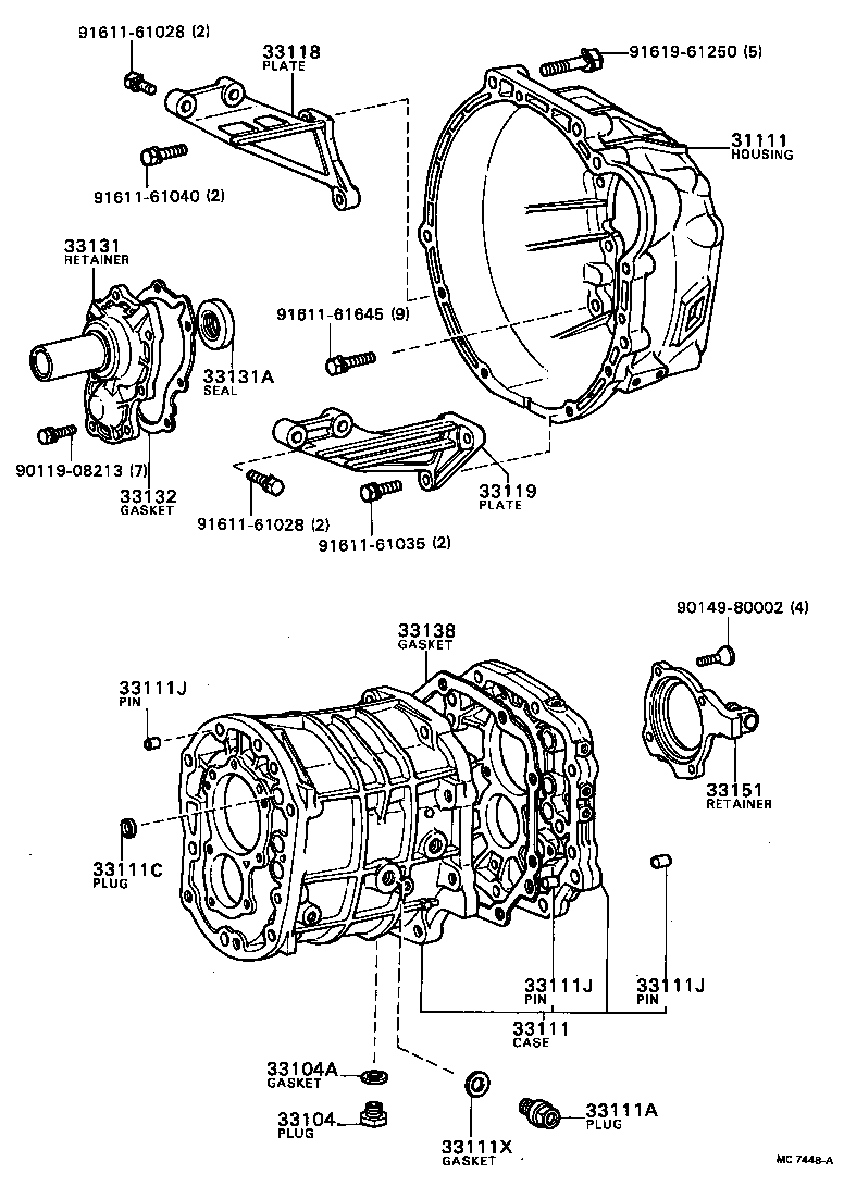 31111-22080 HOUSING, CLUTCH product image