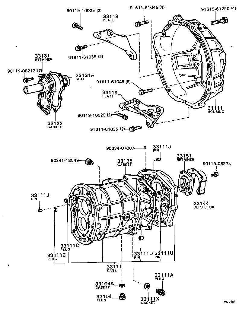 33118-22050 PLATE, STIFFENER, RH(MTM) product image