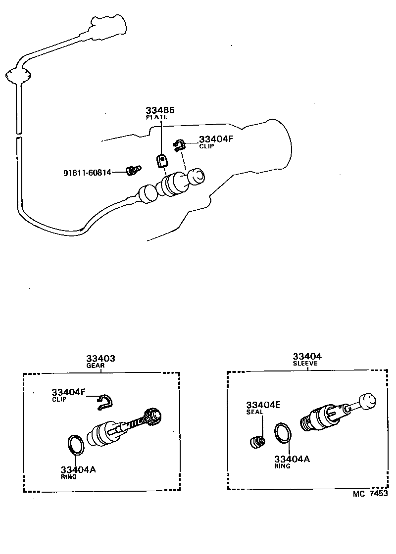 33403-29145 GEAR SUB-ASSY, SPEEDOMETER DRIVEN (MTM) product image