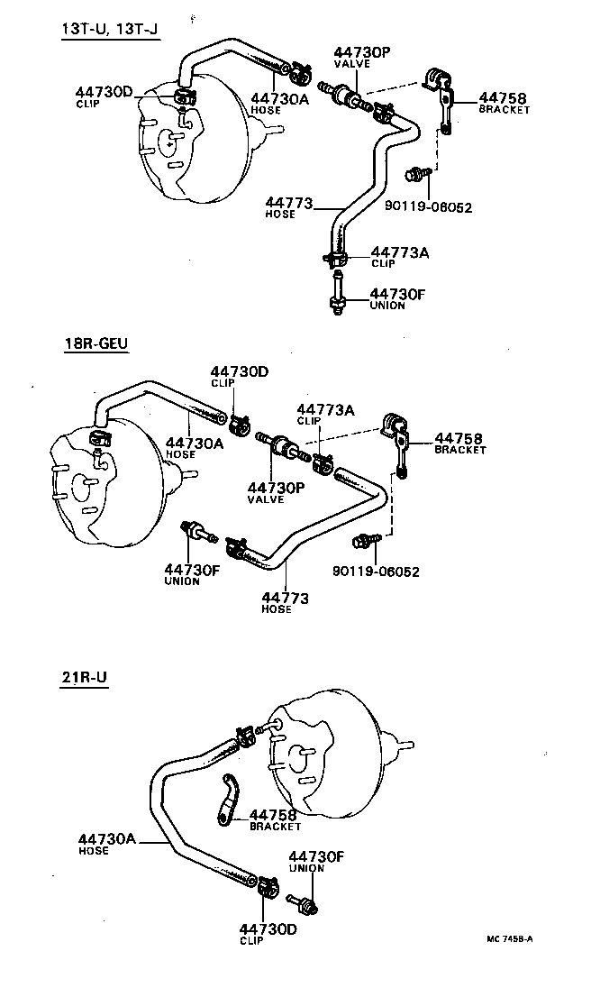 04443-22320 BOOSTER KIT, BRAKE product image