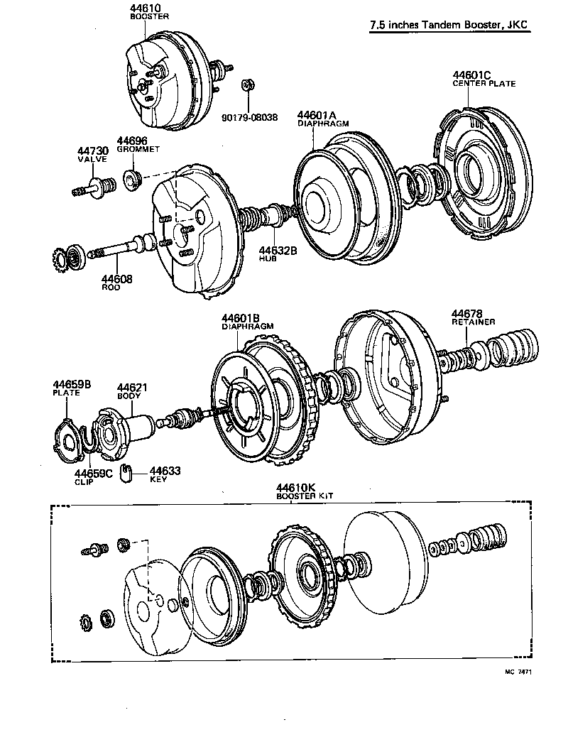 44779-30050 HOSE, VACUUM, NO.2 product image