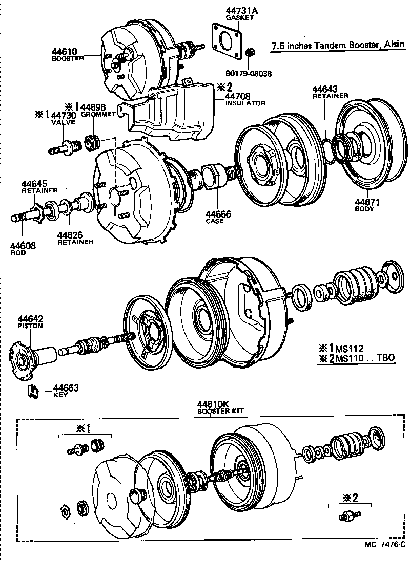 44779-30050 HOSE, VACUUM, NO.2 product image
