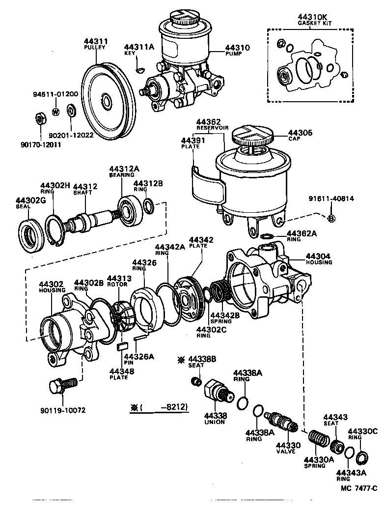 44320-30100 PUMP ASSY, VANE product image