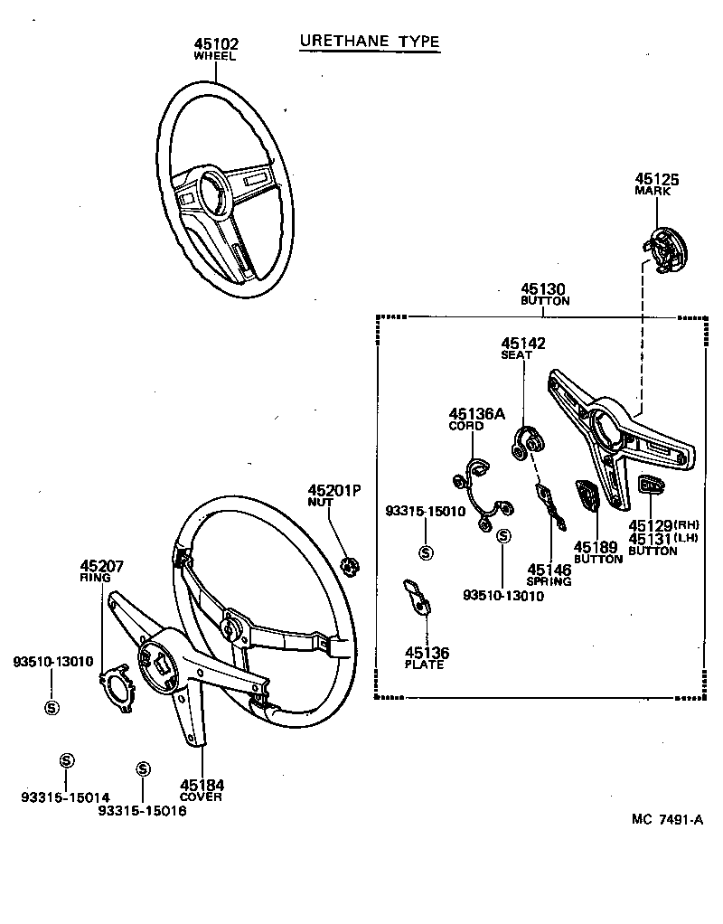 45100-26050 WHEEL SUB-ASSY, STEERING product image