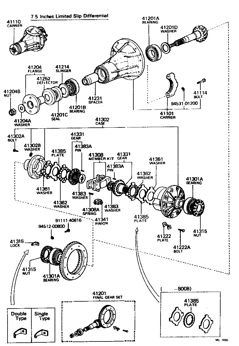 04412-14010 GASKET KIT, DIFFERENTIAL CARRIER product image