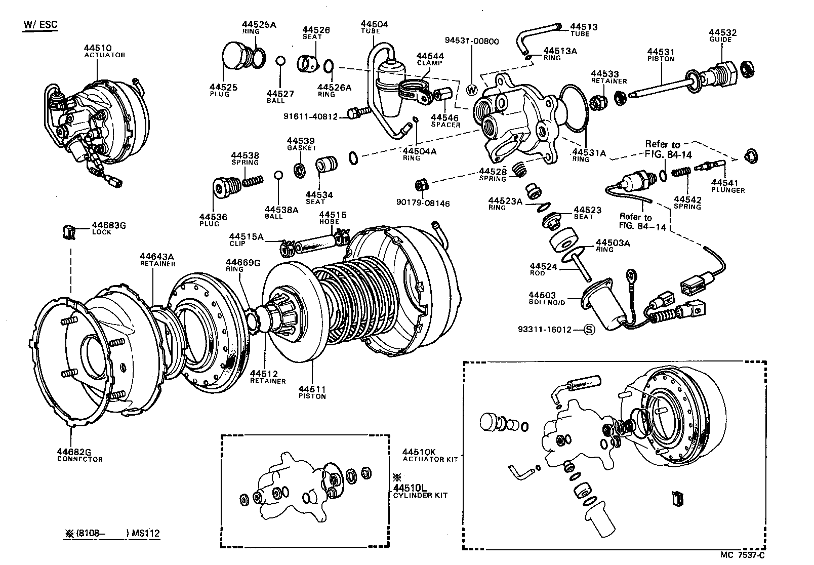 47311-30350 TUBE, FRONT BRAKE, NO.1 product image
