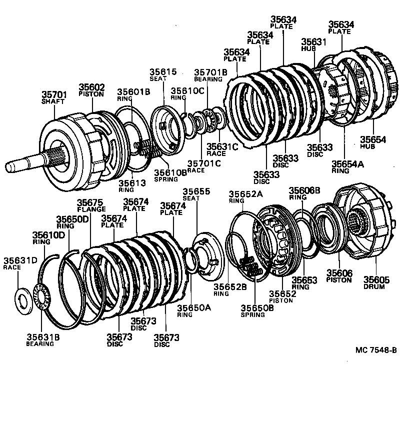 35701-22060 SHAFT SUB-ASSY, INPUT product image