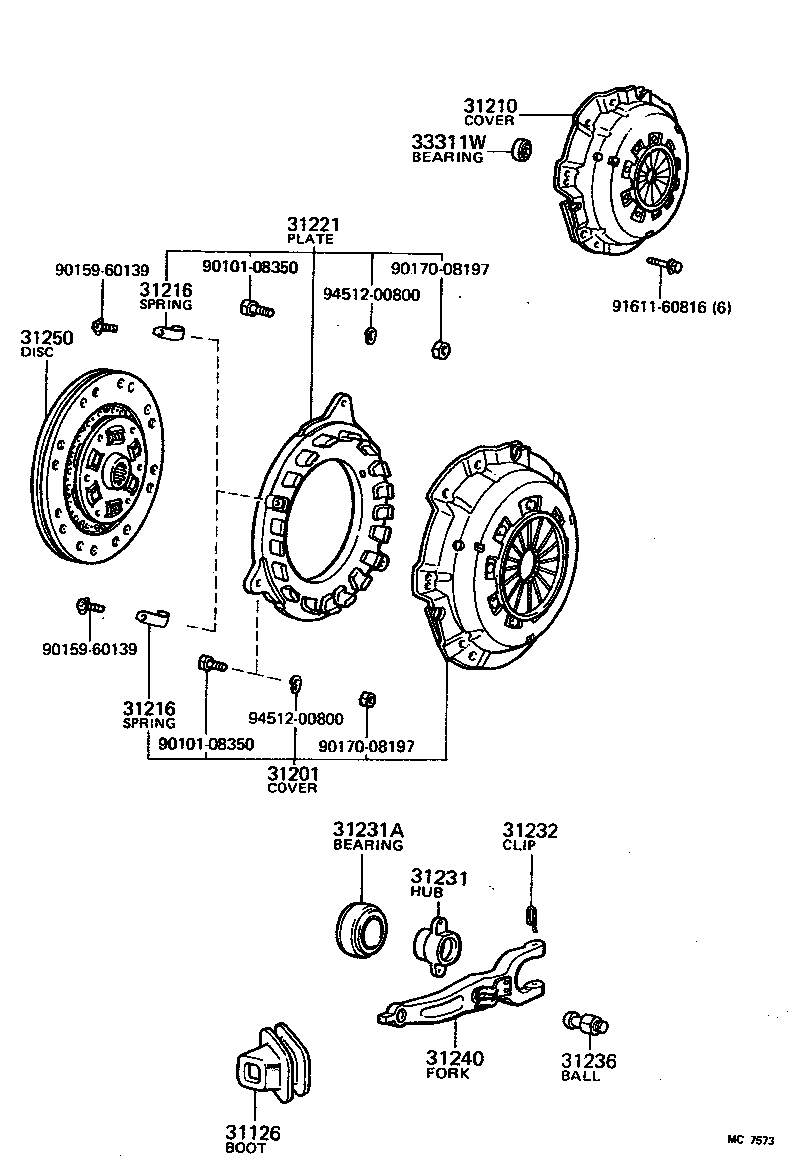 31250-35100 DISC ASSY, CLUTCH product image