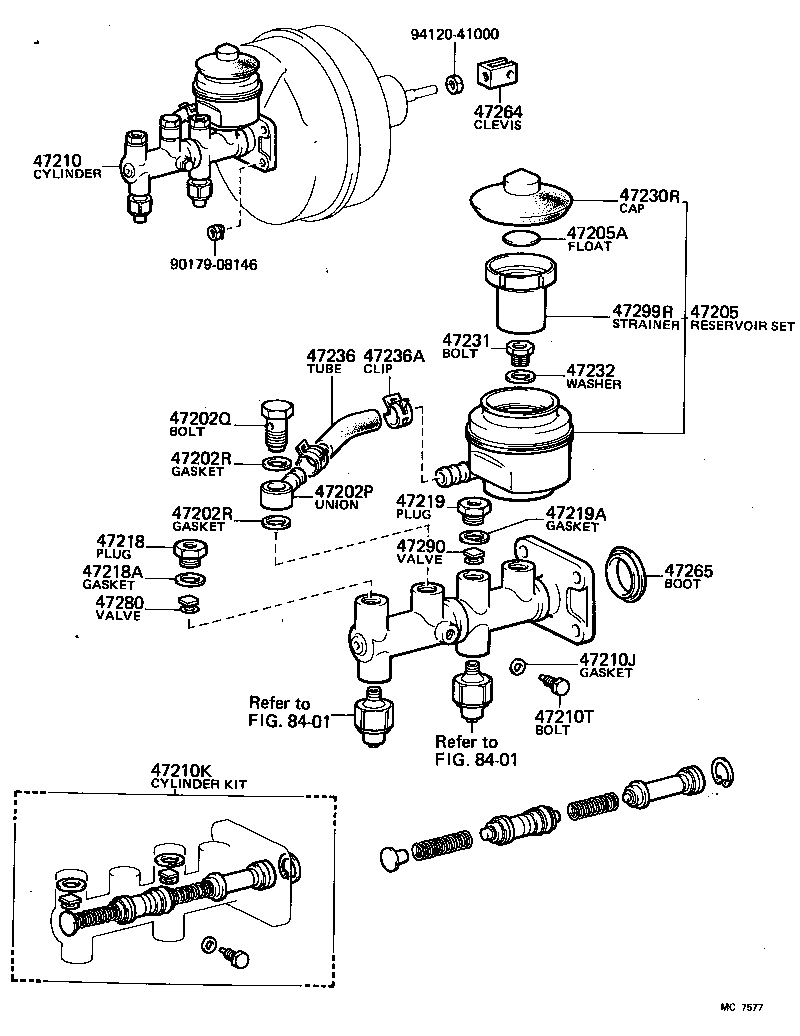 04471-35014 CYLINDER KIT, BRAKE MASTER product image