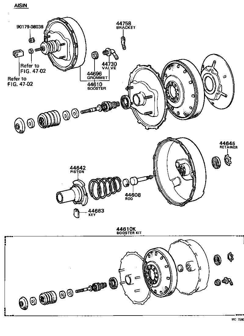 44606-28120 PUSH ROD SUB-ASSY, BOOSTER product image