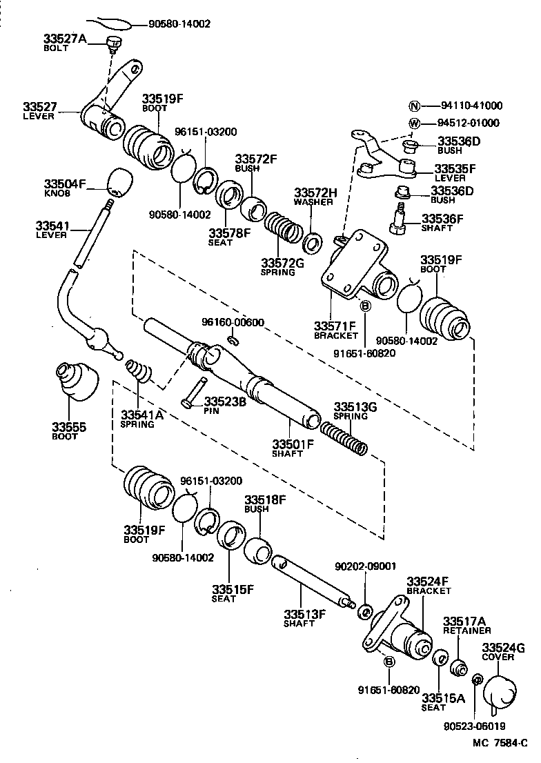 33548-30010 BUSH (FOR SELECTING BELLCRANK NO.1) product image