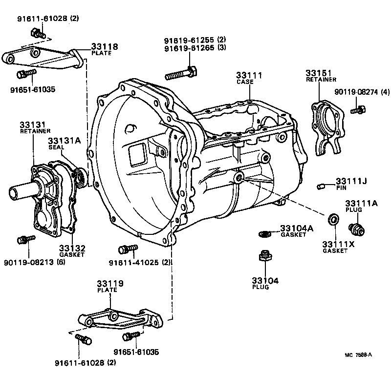 33111-28010 CASE, MANUAL TRANSMISSION product image