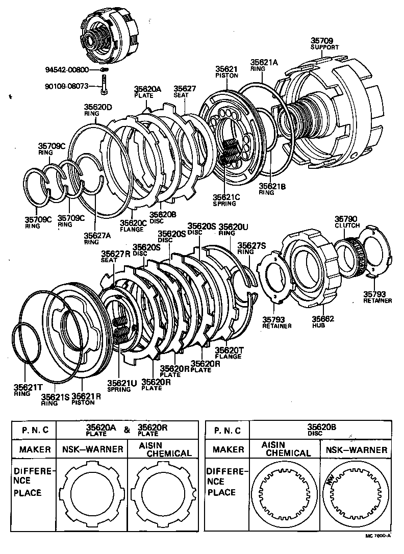 35675-22020 FLANGE, CLUTCH (FOR BRAKE) product image
