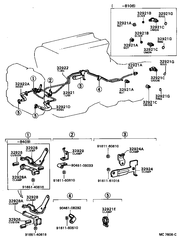 32921-24060 TUBE, OIL COOLER INLET, NO.1 product image
