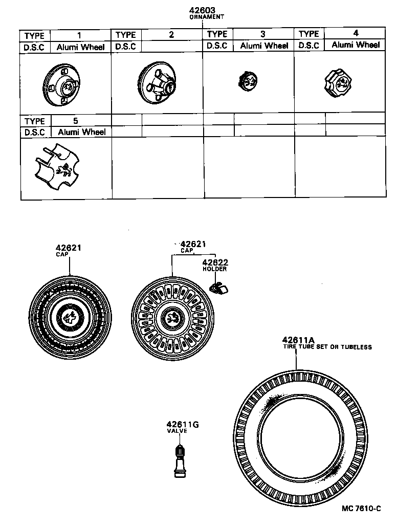 42602-24010 CAP, WHEEL product image