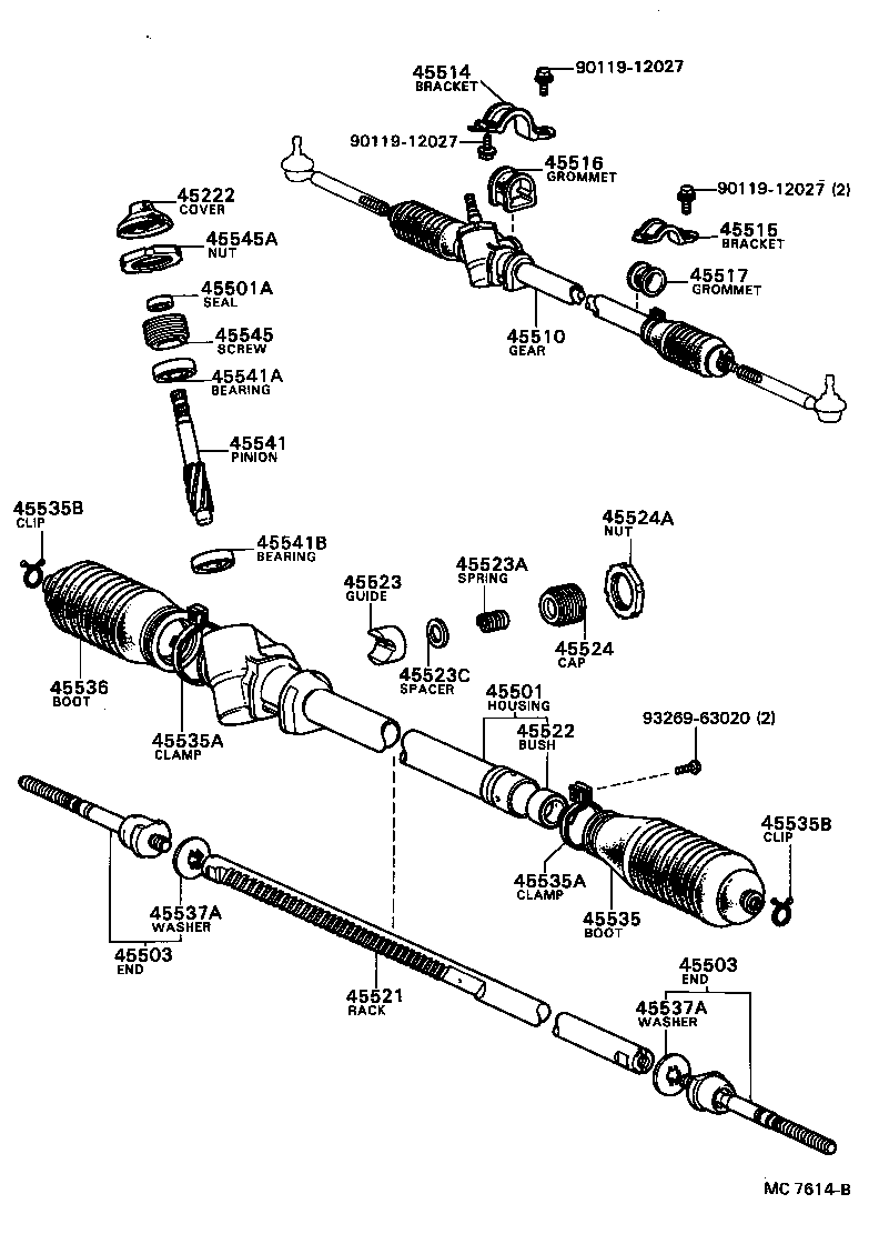 45807-24010 BRACKET SUB-ASSY, STEERING COLUMN UPPER SUPPORT product image