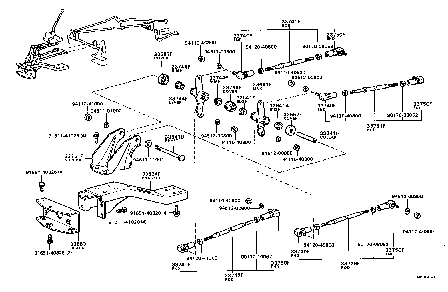 33504-22111 KNOB SUB-ASSY, SHIFT LEVER product image