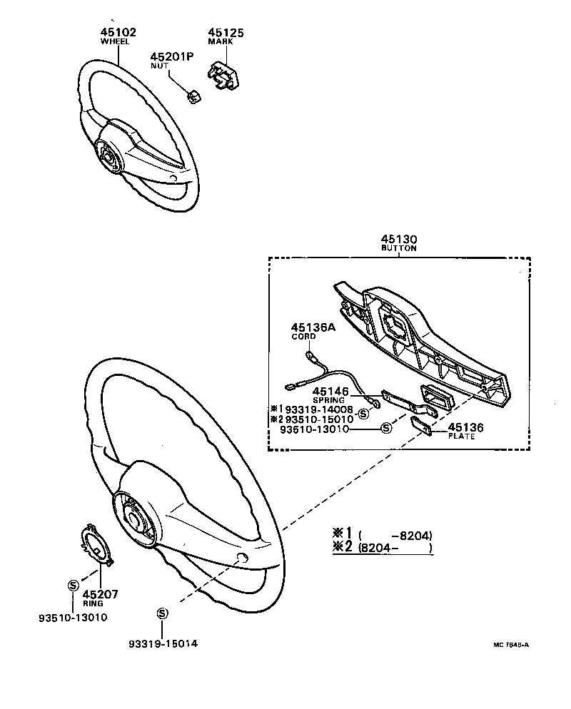 45100-36070 WHEEL SUB-ASSY, STEERING product image