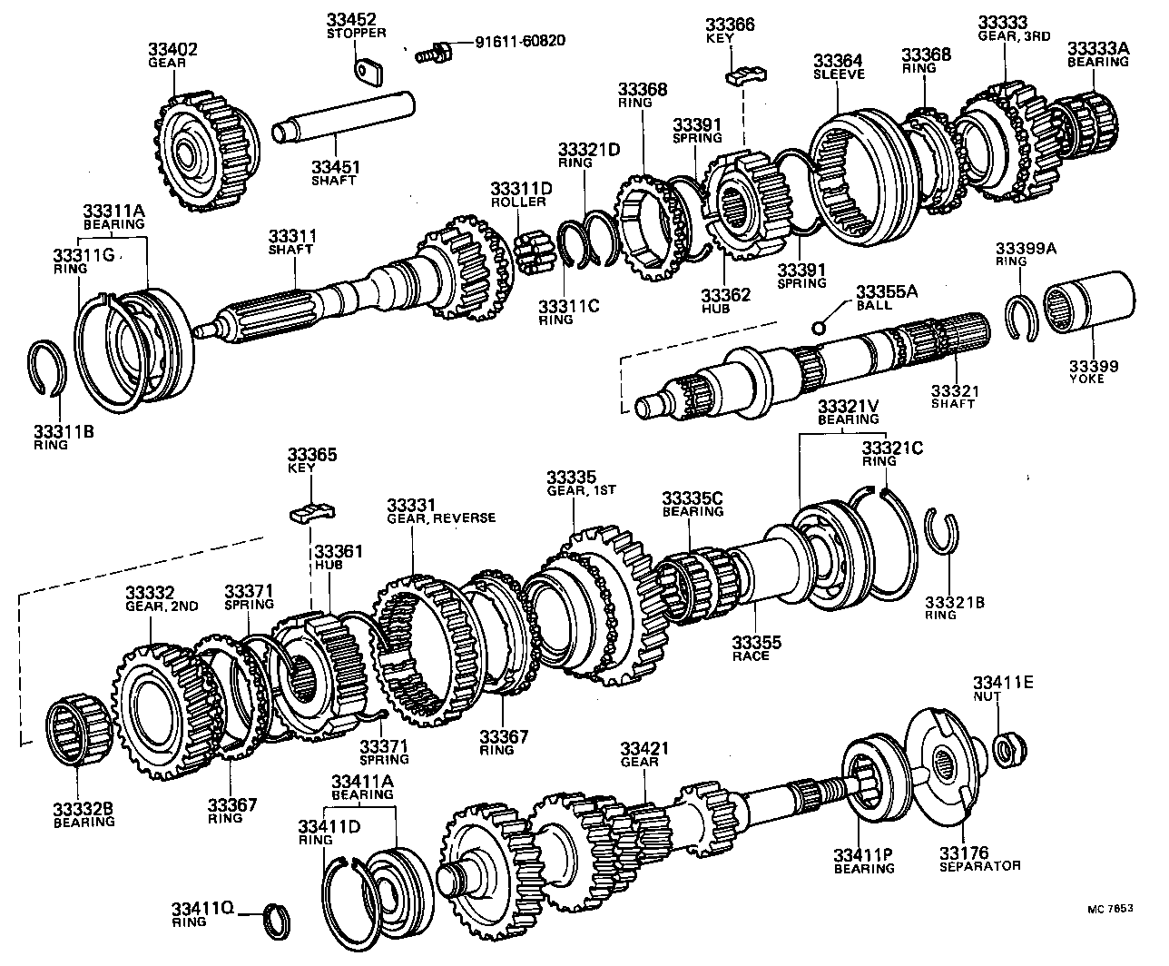 33034-35010 GEAR, 3RD product image