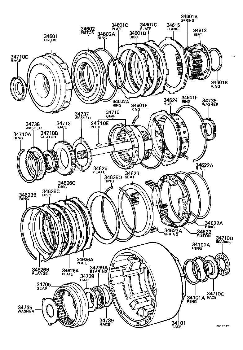 34101-30052 CASE SUB-ASSY, OVERDRIVE product image