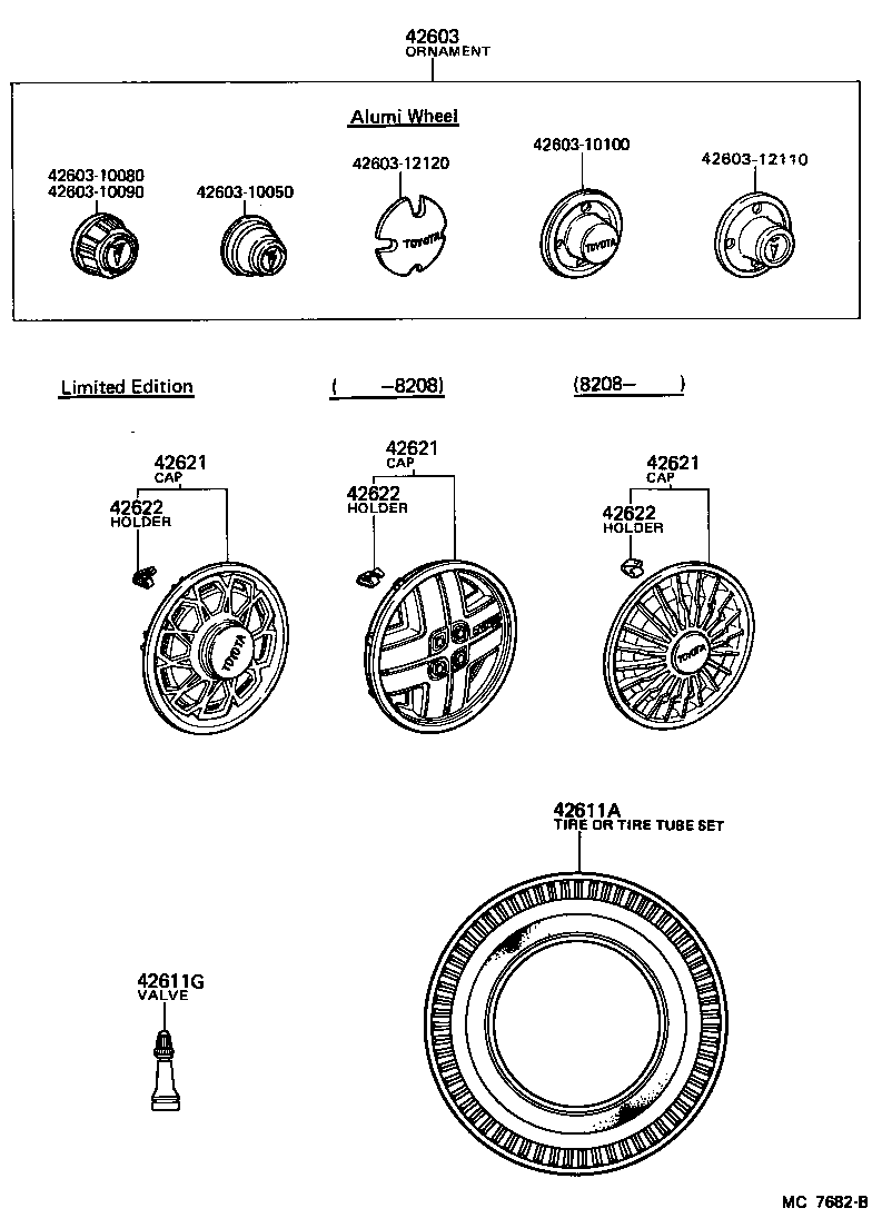 42602-10080 CAP, WHEEL product image