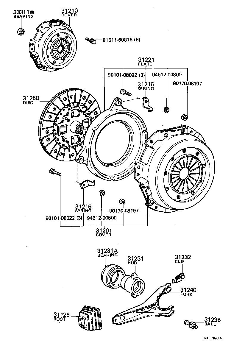 31210-20180 COVER ASSY, CLUTCH product image