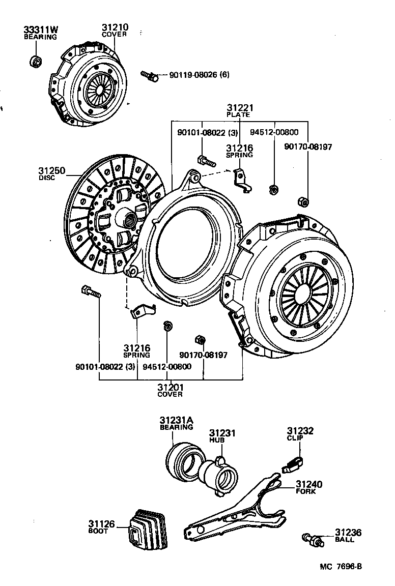 31250-14141 DISC ASSY, CLUTCH product image