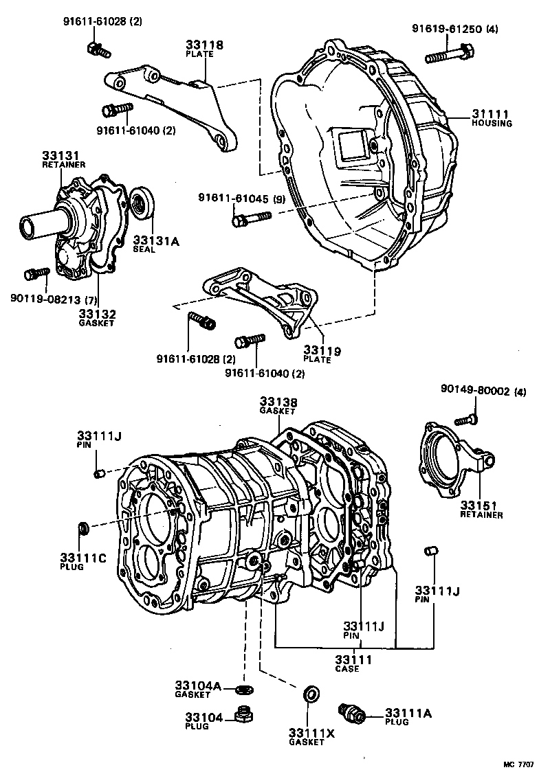 31111-22100 HOUSING, CLUTCH product image