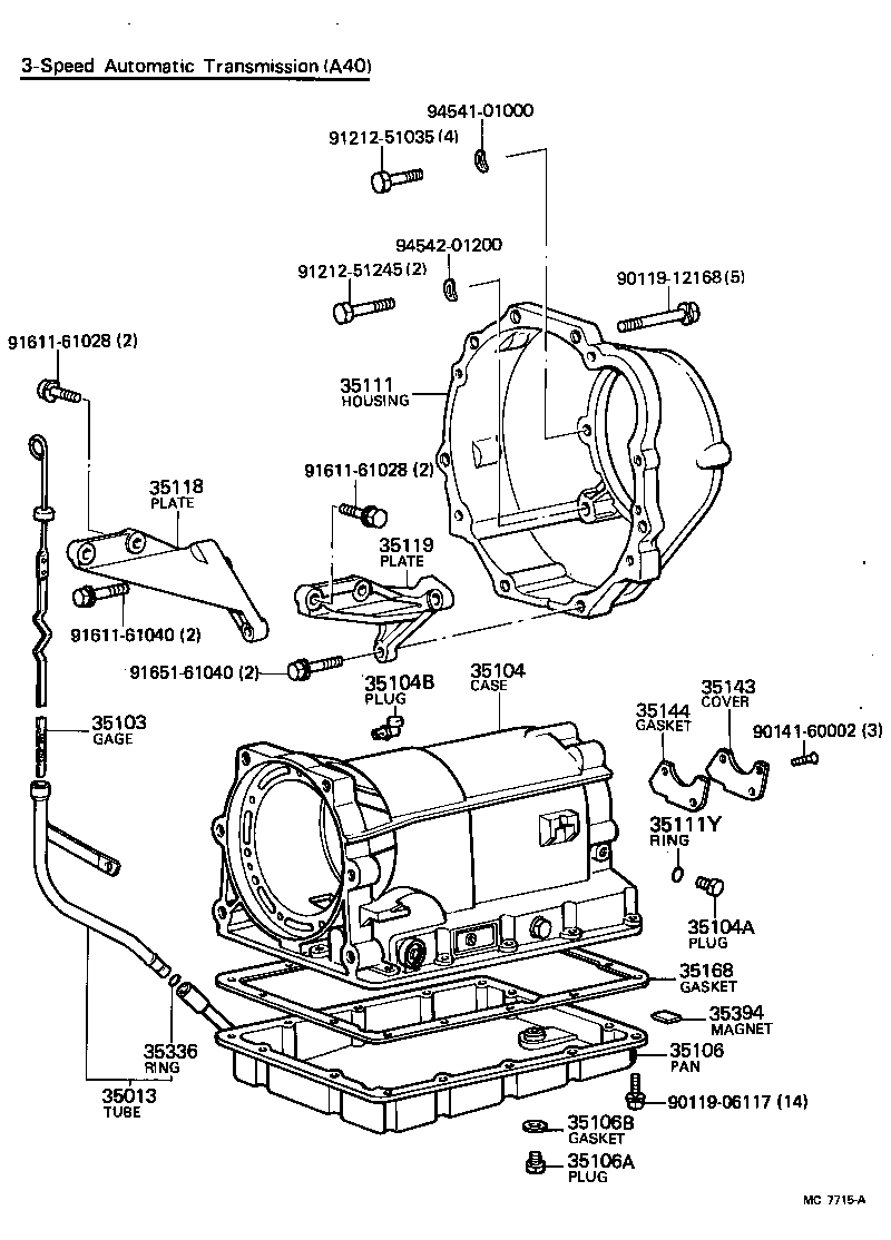 35104-26021 CASE SUB-ASSY, AUTOMATIC TRANSMISSION product image