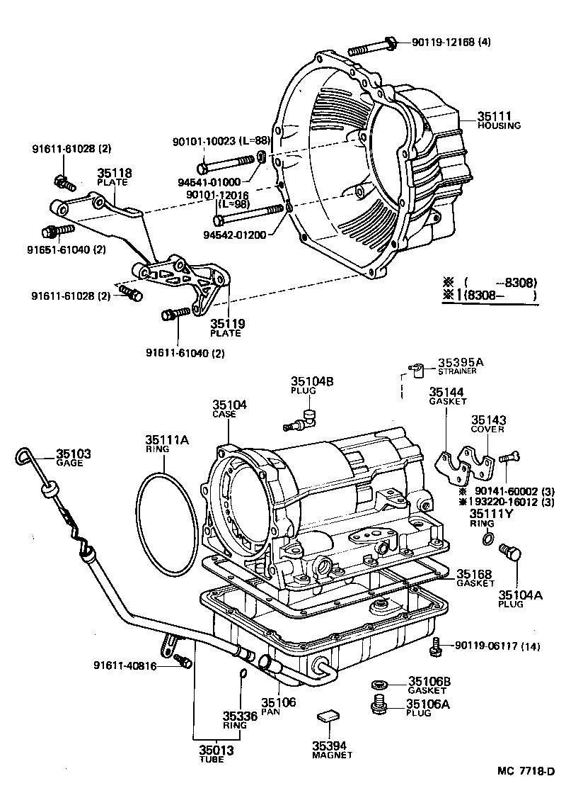 35104-26021 CASE SUB-ASSY, AUTOMATIC TRANSMISSION product image