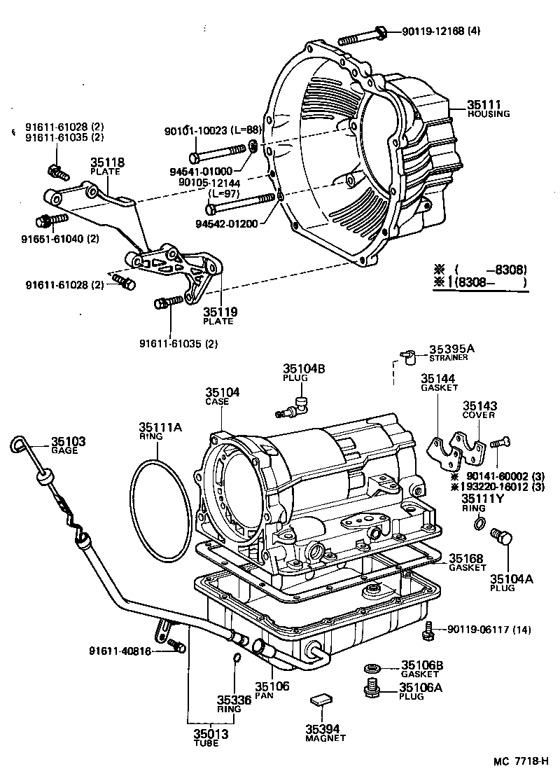 35103-12041 GAGE SUB-ASSY, TRANSMISSION OIL LEVEL product image