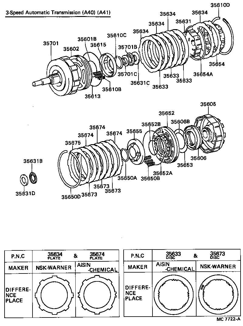 35602-30050 PISTON SUB-ASSY, FRONT CLUTCH product image
