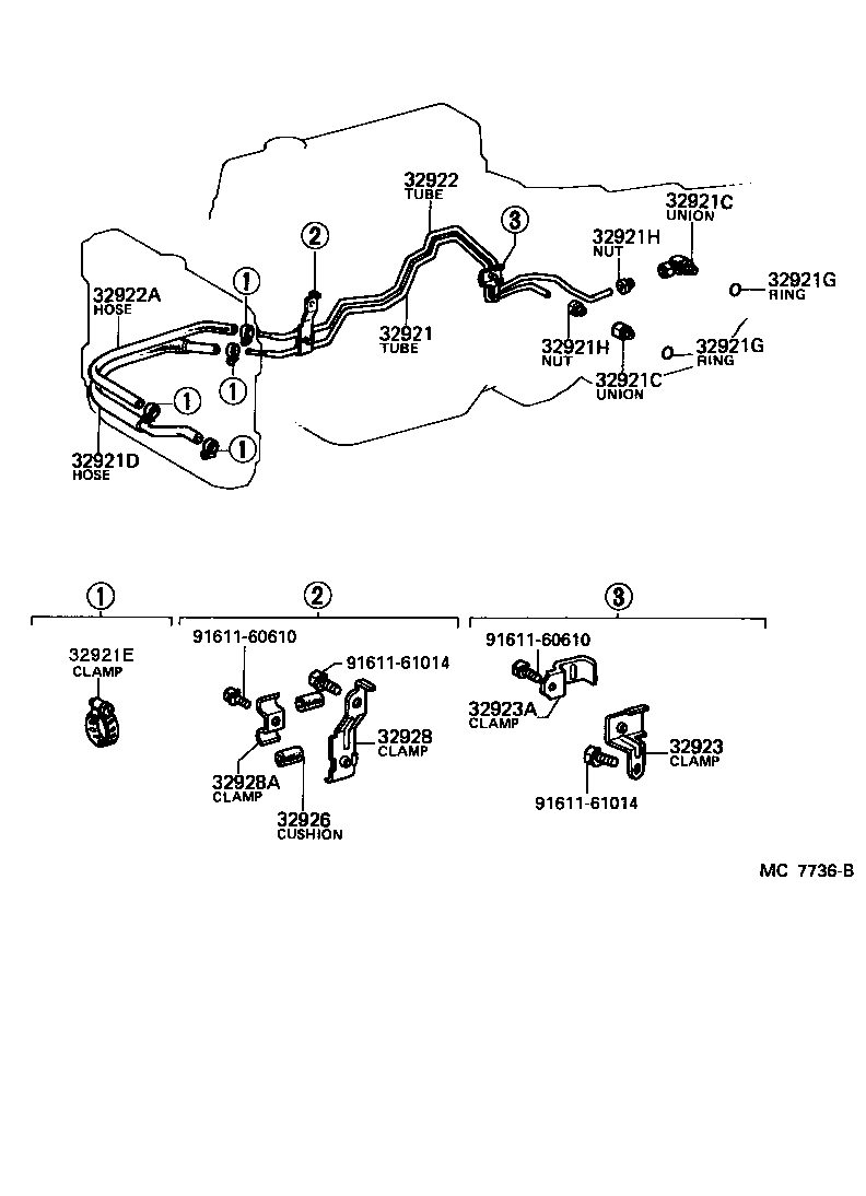 32941-20091 HOSE(FOR OIL COOLER INLET) product image