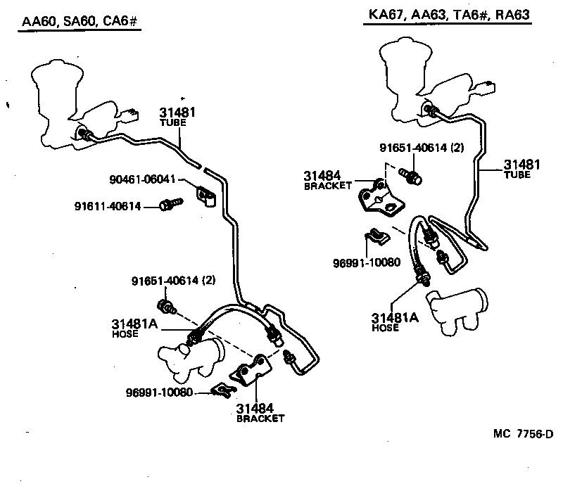 55107-14040 BRACKET SUB-ASSY, CLUTCH PEDAL product image