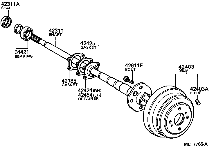 42431-22060 DISC, REAR product image