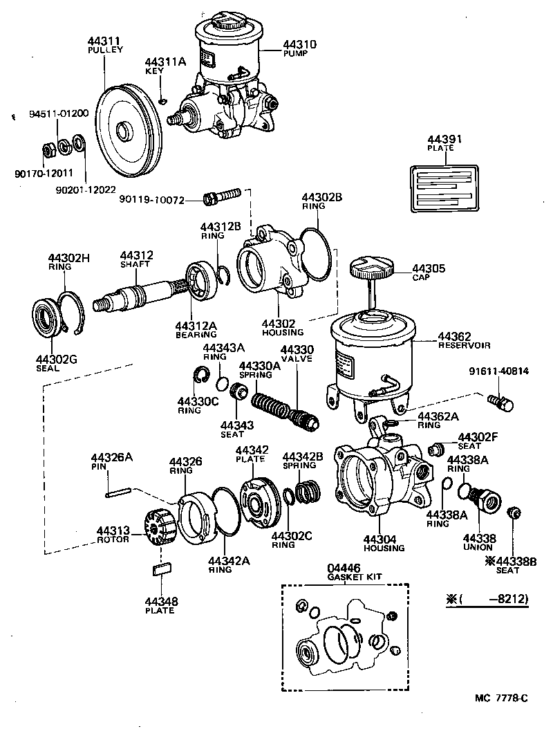 44320-14080 PUMP ASSY, VANE product image