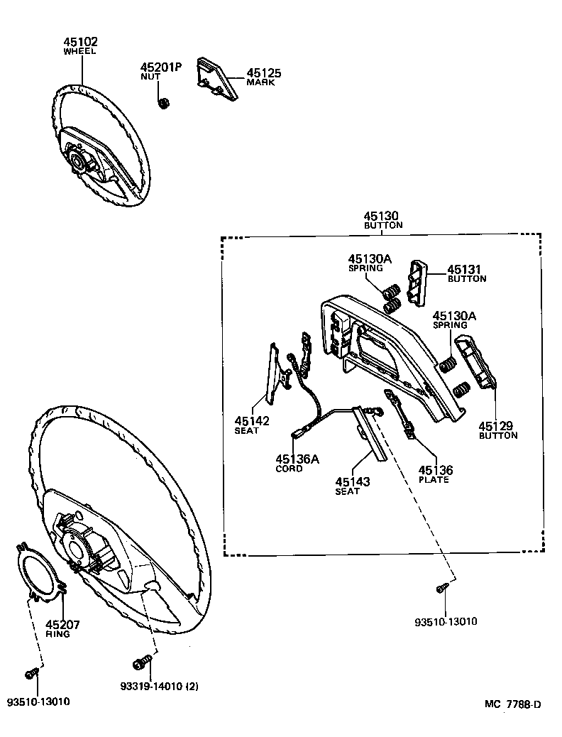 45100-24030-02 WHEEL SUB-ASSY, STEERING product image