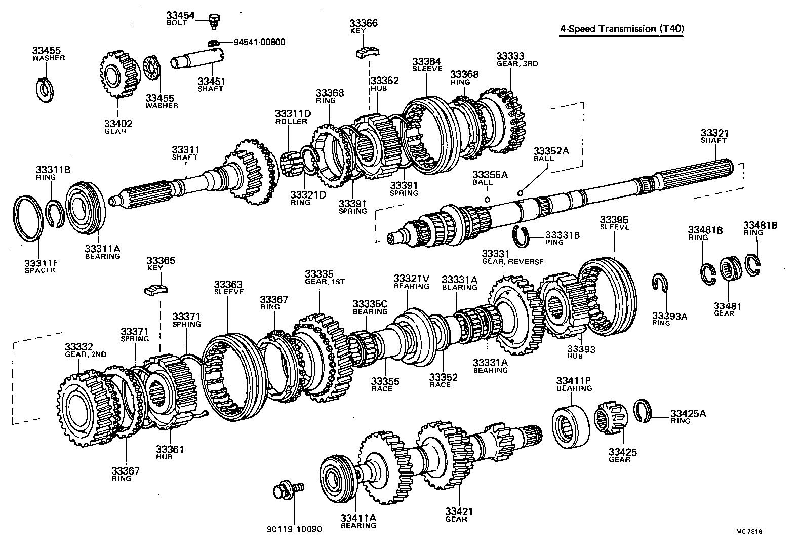 33481-22030 GEAR, SPEEDOMETER DRIVE (MTM) product image
