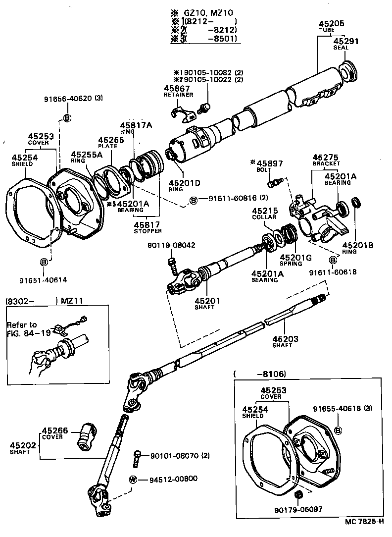 45807-24010 BRACKET SUB-ASSY, STEERING COLUMN UPPER SUPPORT product image