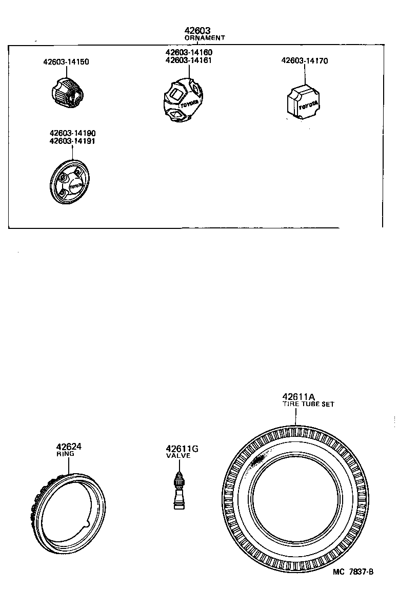 Toyota 42601-28050 WHEEL, DISC