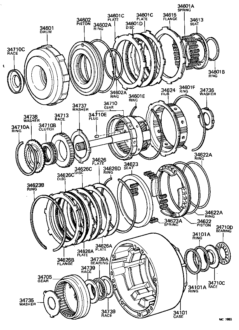 34710-22010 GEAR ASSY, OVERDRIVE PLANETARY product image