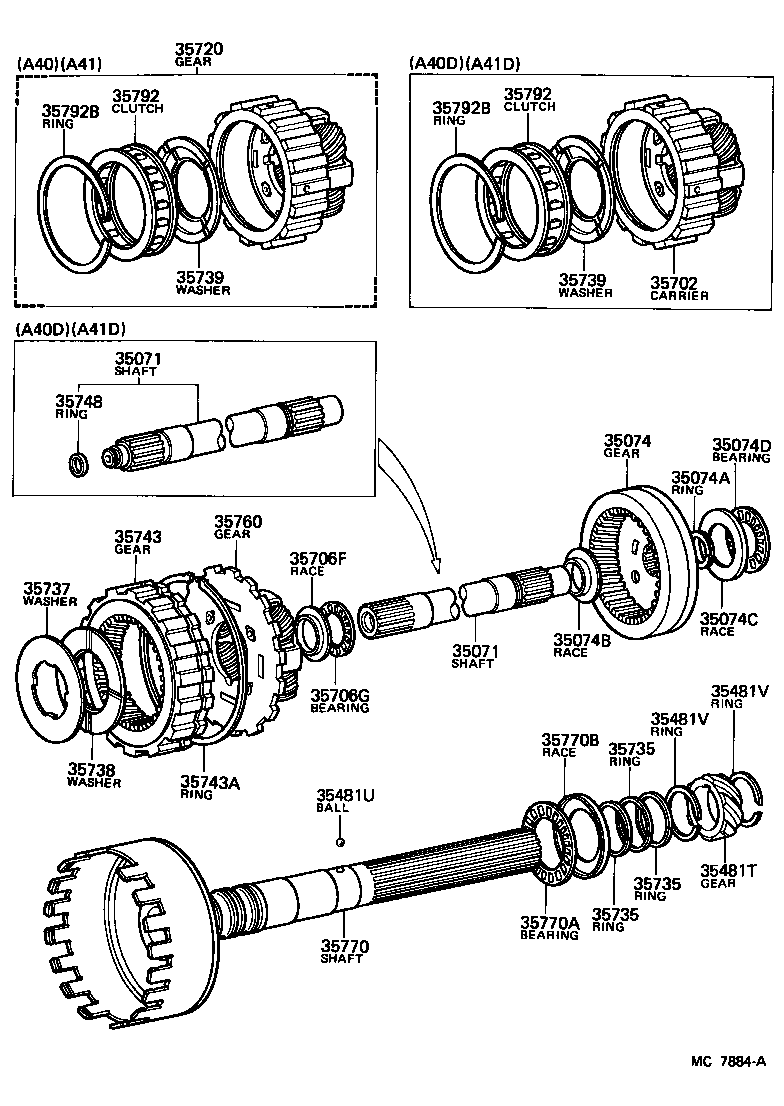 Toyota 35760-22020 GEAR ASSY, REAR PLANETARY
