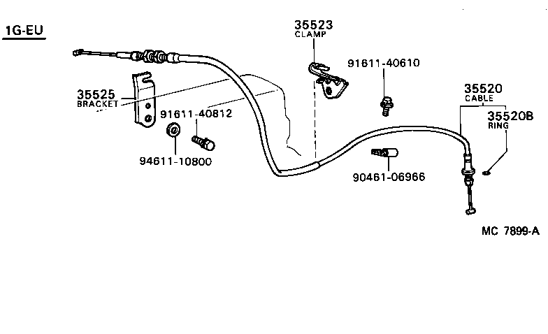 35520-30010 CABLE ASSY, THROTTLE product image