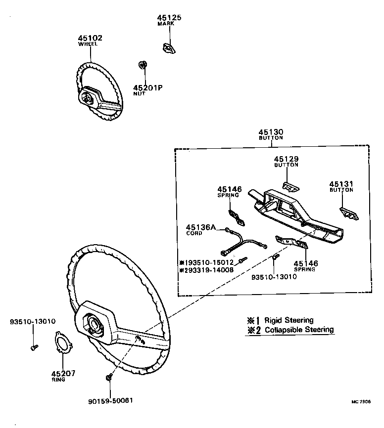 45136-12090 PLATE, HORN BUTTON CONTACT product image
