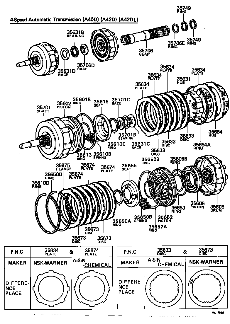 35602-20010 PISTON, REAR CLUTCH, NO.2 product image