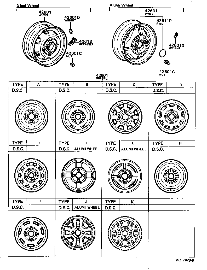 42611-24040 WHEEL, DISC product image