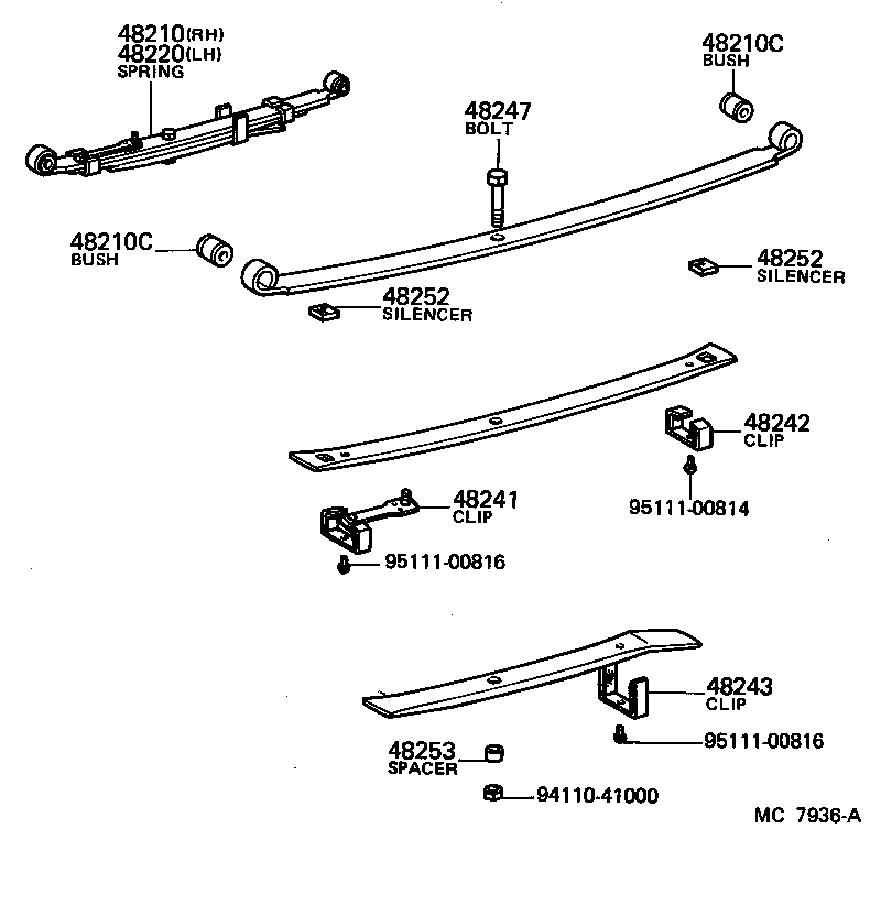 48231-14600 SPRING, COIL, REAR product image